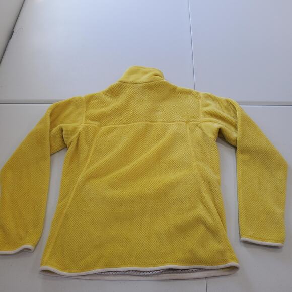 Patagonia Pullover Womens Large Yellow Re-Tool Snap-T Fleece Sherpa Pocket 25442 - Picture 3 of 9